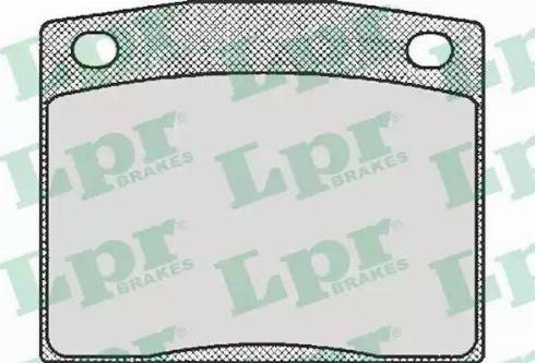 LPR 05P173 - Гальмівні колодки, дискові гальма autozip.com.ua