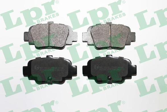 LPR 05P874 - Гальмівні колодки, дискові гальма autozip.com.ua
