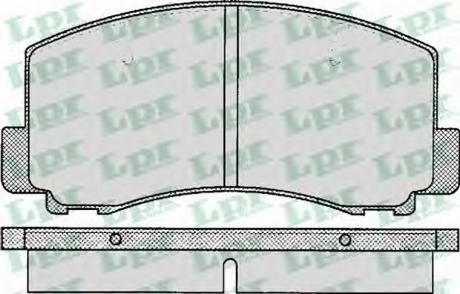 LPR 05P263 - Гальмівні колодки, дискові гальма autozip.com.ua