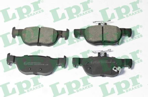 LPR 05P2199 - Гальмівні колодки, дискові гальма autozip.com.ua