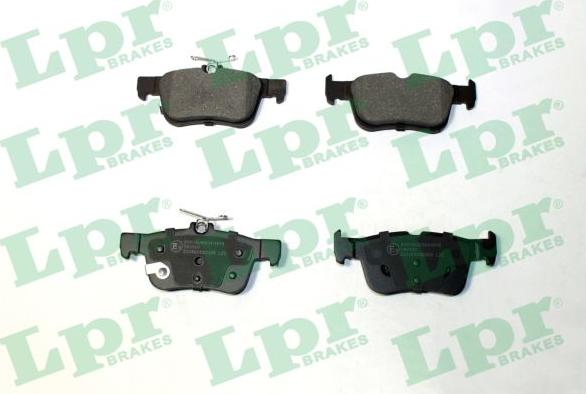 LPR 05P2356 - Гальмівні колодки, дискові гальма autozip.com.ua