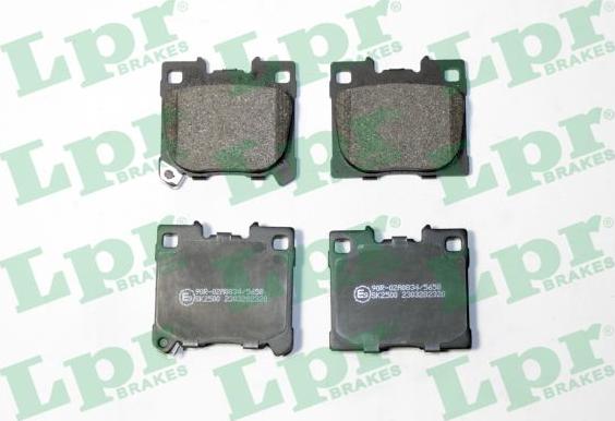 LPR 05P2320 - Гальмівні колодки, дискові гальма autozip.com.ua