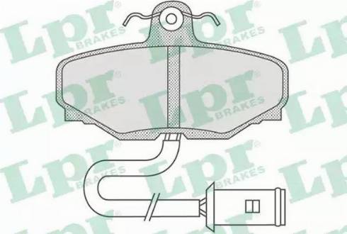 LPR 05P741 - Гальмівні колодки, дискові гальма autozip.com.ua