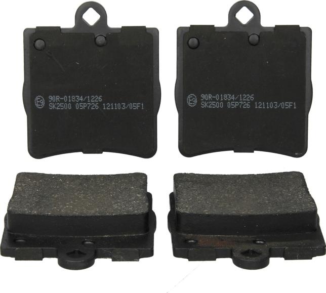 LPR 05P726 - Гальмівні колодки, дискові гальма autozip.com.ua