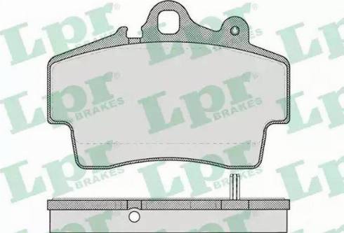 LPR 05P722 - Гальмівні колодки, дискові гальма autozip.com.ua