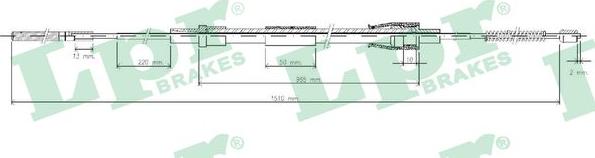 LPR C0965B - Трос, гальмівна система autozip.com.ua