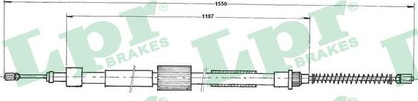 LPR C0979B - Трос, гальмівна система autozip.com.ua