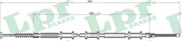 LPR C0470B - Трос, гальмівна система autozip.com.ua