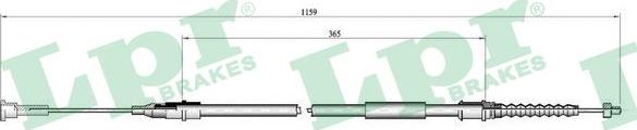 LPR C0551B - Трос, гальмівна система autozip.com.ua