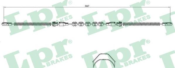 LPR C0530B - Трос, гальмівна система autozip.com.ua