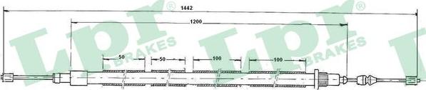 LPR C0607B - Трос, гальмівна система autozip.com.ua