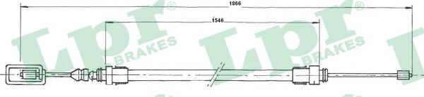 LPR C0625B - Трос, гальмівна система autozip.com.ua