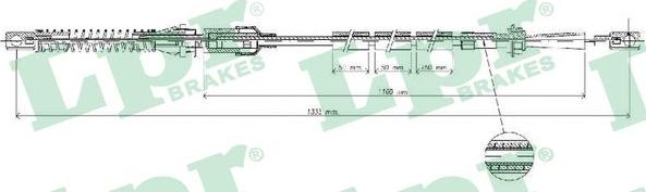 LPR C0073A - Тросик газу autozip.com.ua