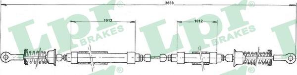 LPR C0196B - Трос, гальмівна система autozip.com.ua