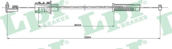 LPR C0145A - Тросик газу autozip.com.ua