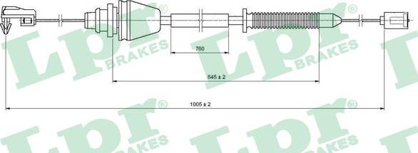 LPR C0148A - Тросик газу autozip.com.ua