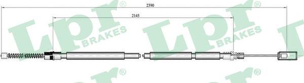 LPR C0103B - Трос, гальмівна система autozip.com.ua