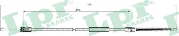 LPR C0752B - Трос, гальмівна система autozip.com.ua