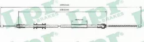 RIDER RD.44424102121 - Трос ручного гальма RENAULT KANGOO 97- прав.. L=1421-1075 RIDER autozip.com.ua