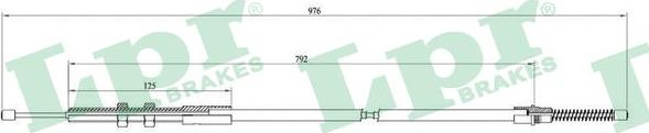 LPR C0737B - Трос, гальмівна система autozip.com.ua