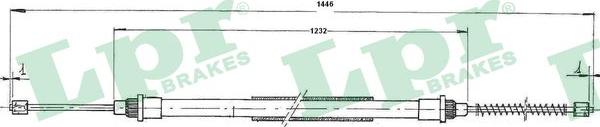 LPR C0729B - Трос, гальмівна система autozip.com.ua