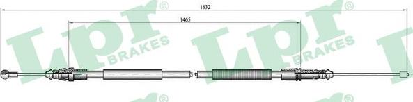 LPR C1040B - Трос, гальмівна система autozip.com.ua