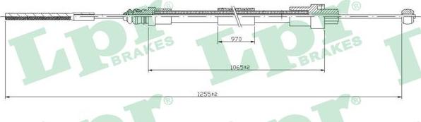 LPR C1079B - Трос, гальмівна система autozip.com.ua