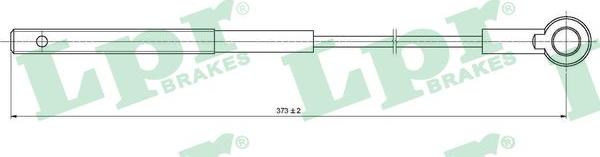 LPR C1101B - Трос, гальмівна система autozip.com.ua