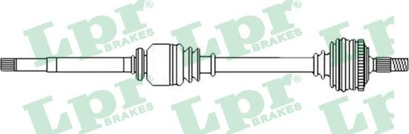 LPR DS52455 - Приводний вал autozip.com.ua