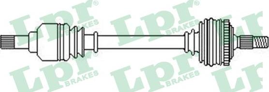 LPR DS52515 - Приводний вал autozip.com.ua