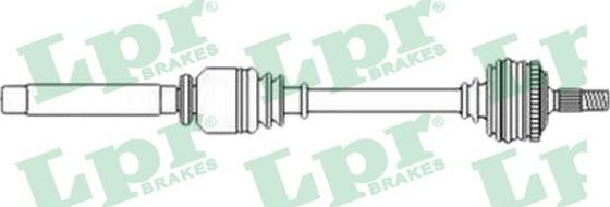 LPR DS52589 - Приводний вал autozip.com.ua