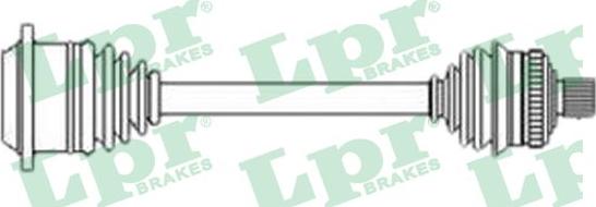 LPR DS52638 - Приводний вал autozip.com.ua