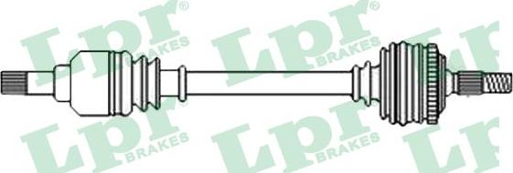 LPR DS52050 - Приводний вал autozip.com.ua