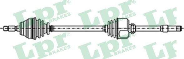 LPR DS52129 - Приводний вал autozip.com.ua