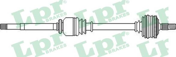 LPR DS52355 - Приводний вал autozip.com.ua