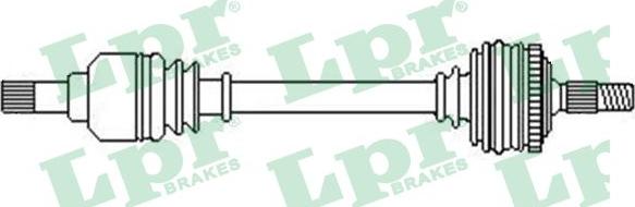 LPR DS52357 - Приводний вал autozip.com.ua