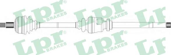 LPR DS16091 - Приводний вал autozip.com.ua