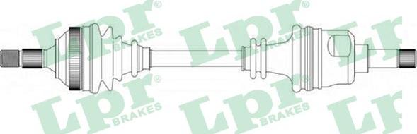 LPR DS16084 - Приводний вал autozip.com.ua