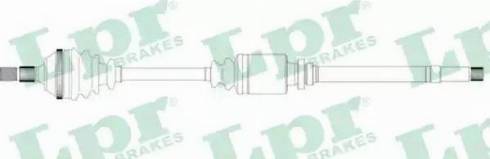 LPR DS16083 - Приводний вал autozip.com.ua