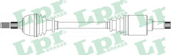 LPR DS16037 - Приводний вал autozip.com.ua