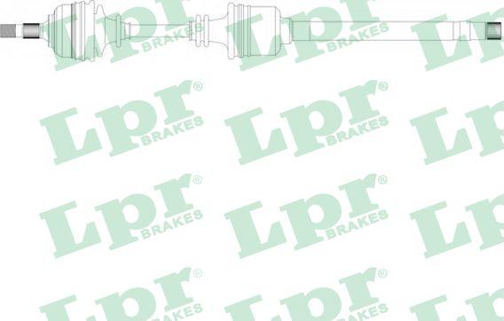 LPR DS16151 - Приводний вал autozip.com.ua
