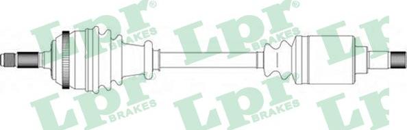 LPR DS16112 - Приводний вал autozip.com.ua