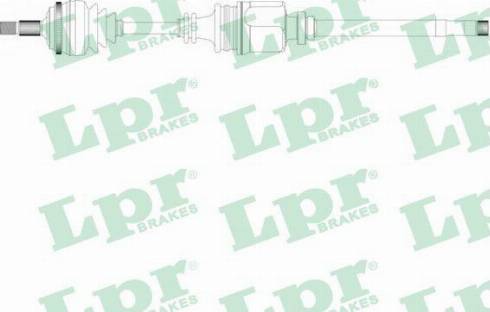 LPR DS16121 - Приводний вал autozip.com.ua