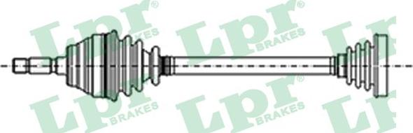 LPR DS13049 - Приводний вал autozip.com.ua