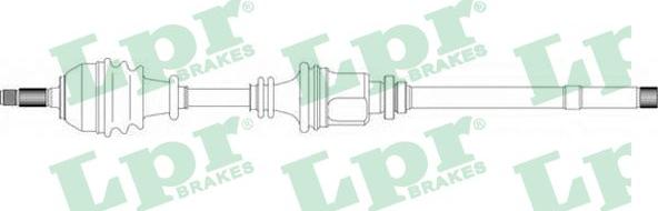 LPR DS38016 - Приводний вал autozip.com.ua