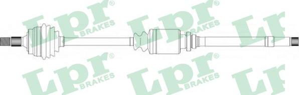 LPR DS38026 - Приводний вал autozip.com.ua