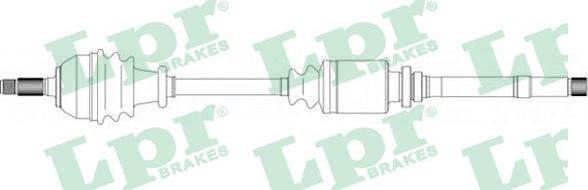 LPR DS38072 - Приводний вал autozip.com.ua