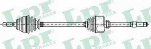 LPR DS38164 - Приводний вал autozip.com.ua