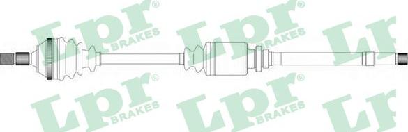 LPR DS38126 - Приводний вал autozip.com.ua