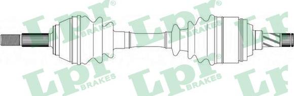 LPR DS37004 - Приводний вал autozip.com.ua